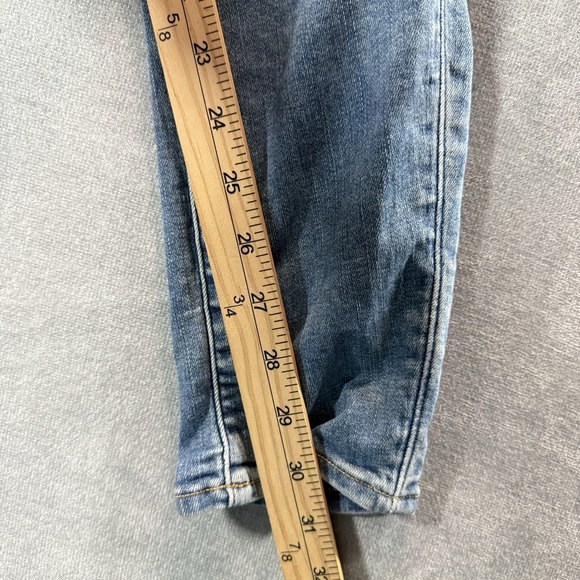 G-STAR RAW Midge Zip Mid Skinny Jeans Womens 31x30 Light Wash Stretch Whiskered - Picture 11 of 15